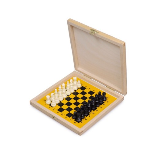 Coffret d'échecs en bois...