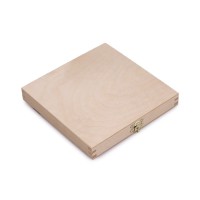 Coffret d'échecs en bois magnétique avec pièces plastique - petit modèle