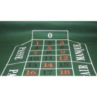 Nappe de roulette feutre vert