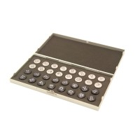 Coffret d'échecs en métal magnétique pliant, pions plats