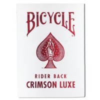 Cartes à jouer Bicycle Rider back Crimson luxe