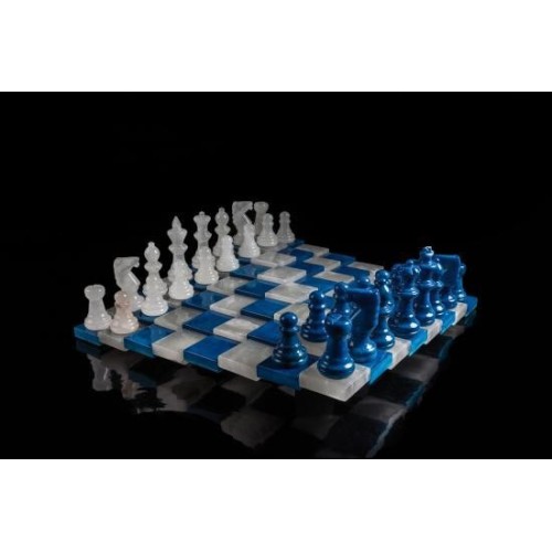 Jeu d'échecs en Albatre 3d...