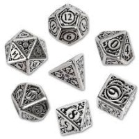 Set de 7 dés Steampunk métal