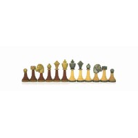 Pièces d'Echecs Métal / Corps Bois - Taille 4