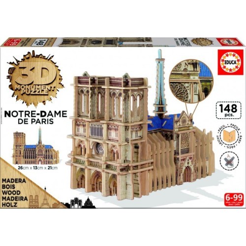 Puzzle 3D Bois Cathédrale...