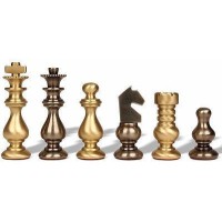 Pièces d'Echecs Métal Classic French - Taille 3