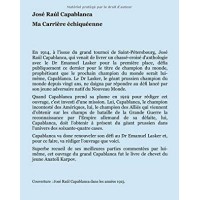 Capablanca - Ma carrière échiquéenne