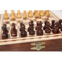 Jeu d'échecs en bois magnétique 20cm