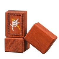 Mah-Jong en Bois de Rose - Grand Modèle