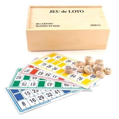 Loto Coffret Pions Bois +...