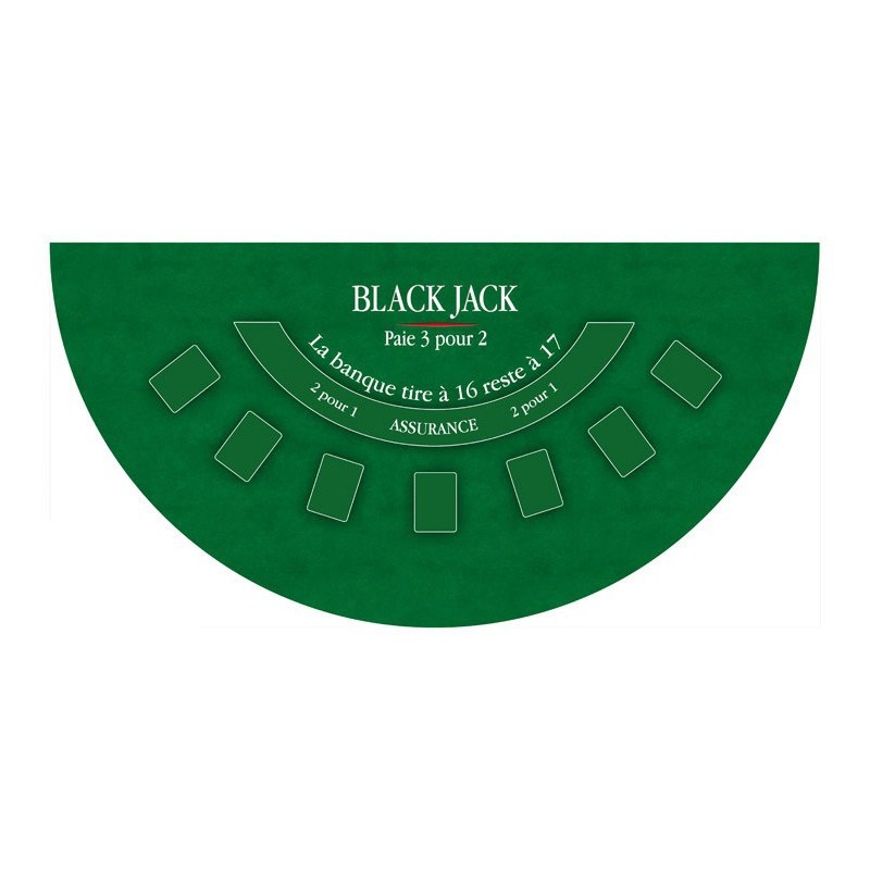 Tapis Black Jack Deluxe Vert 130x80cm