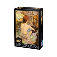 Puzzle 1000 pièces - Femme à la toilette de Toulouse Lautrec