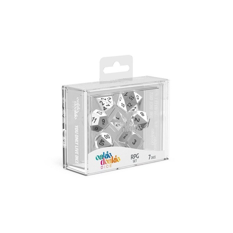 Dés Oakie Doakie - Metal Mercury - RPG (x7)