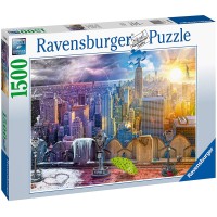 Puzzle 1500 pièces - Les 4 Saisons à New-York