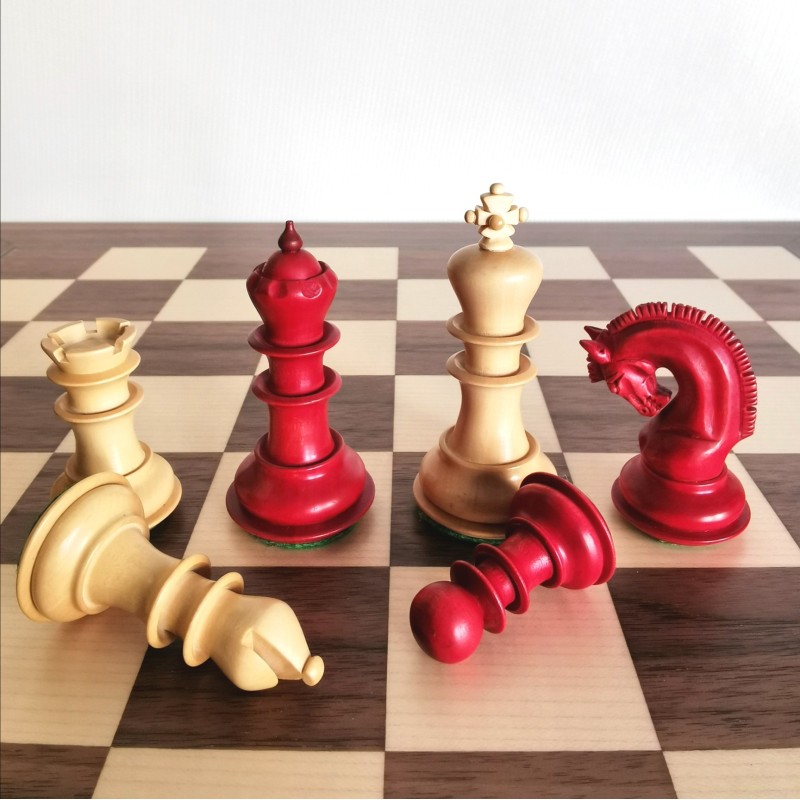 Pièces d'Echecs Manchester Special Red Tone  - Taille 4.5