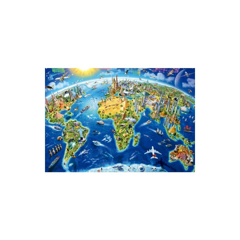 Puzzle 2000 pièces - Symboles du Monde