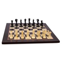 Jeu d'Echecs Northern Upright Black - Ensemble Complet