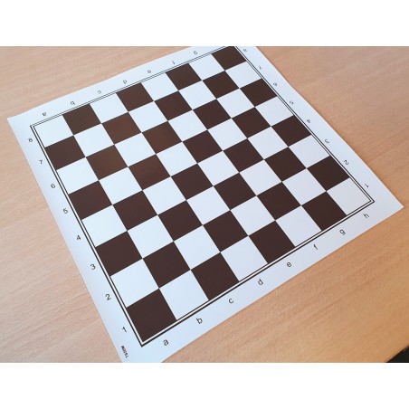Tapis Echecs Souple Marron - Taille 4