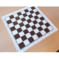 Tapis Echecs Souple Marron - Taille 4