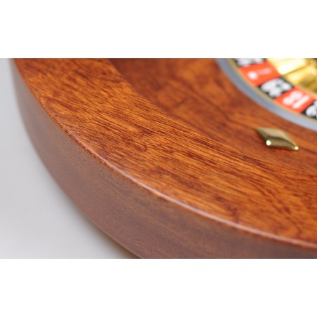 Roulette de luxe en bois d'acajou 45 cm