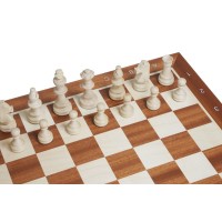 Jeu d'Echecs Club Orme/Acajou Taille 5 - Ensemble Complet