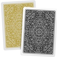 Cartes à jouer Copag Unique 100 % Plastique Poker - Black/Gold