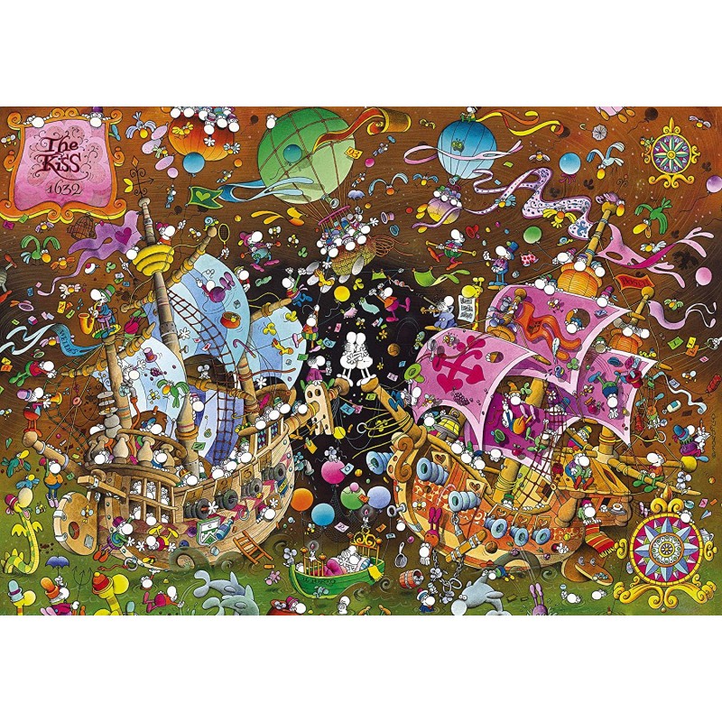 Puzzle 6000 pièces - The Kiss  - Mordillo