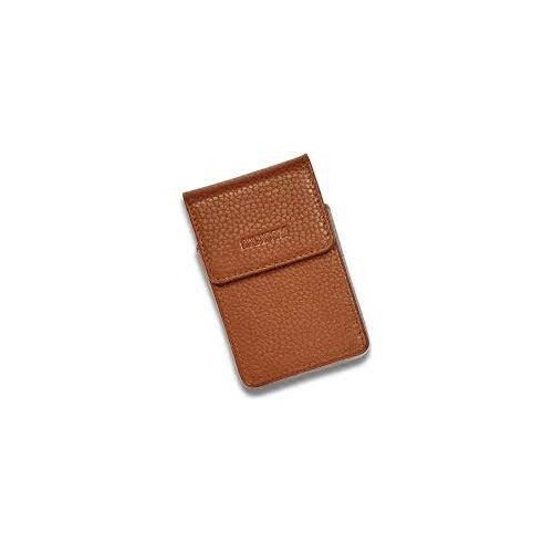 Etui en cuir véritable pour cartes à jouer - marron