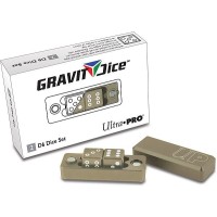 Dés Gravity Dice Pro - Metal Desert Blanc x 2