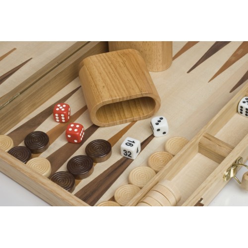 Backgammon en Bois Naturel...