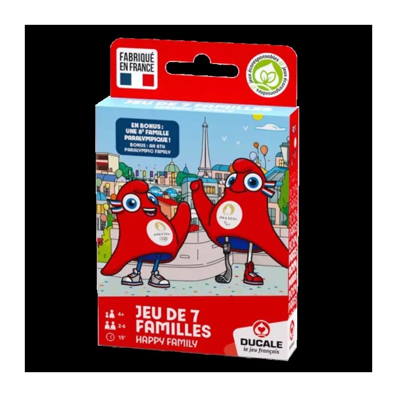 Jeu de 7 Familles : Mascottes Jo Paris 2024