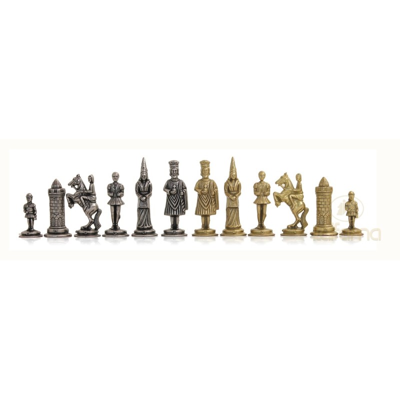 Pièces échecs métal Camelot Taille 3