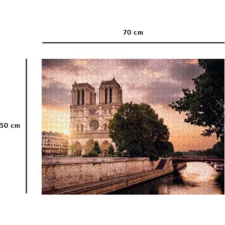Puzzle 1000 pièces Notre-Dame de Paris au Crépuscule