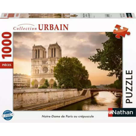 Puzzle 1000 pièces Notre-Dame de Paris au Crépuscule
