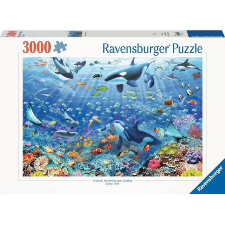 Puzzle 3000 pièces - Monde Sous-Marin Coloré