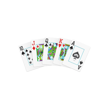 Coffret 2 Jeux de Cartes 100% Plastique COPAG Jumbo Noir et Doré