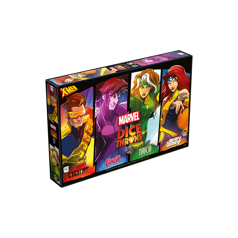 Dice Throne Marvel - Cyclope, Gambit, Malicia et Jean Grey