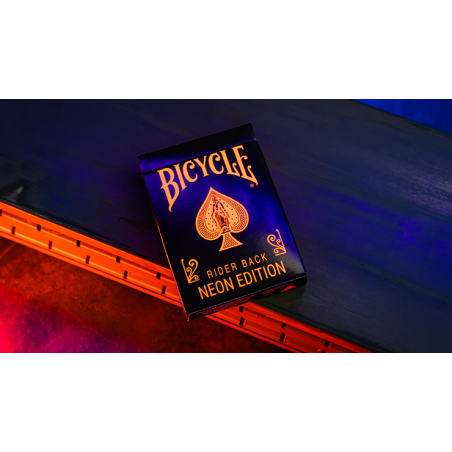 Cartes Bicycle Neon Solar Orange