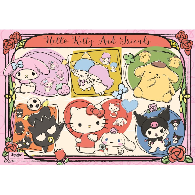 Puzzle 1000 pièces - Hello Kitty & Friends