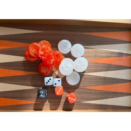 Backgammon Noyer Moka 38cm