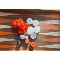 Backgammon Noyer Moka 38cm