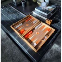 Backgammon Noyer Moka 38cm