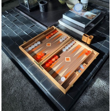 Backgammon Noyer Moka 48cm