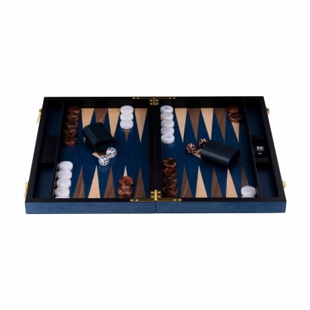 Backgammon Noyer Bleu 38cm
