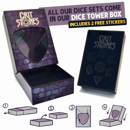 Set de Dés JDR x7 CritStones Liquid Core Mermaid's Maelstrom