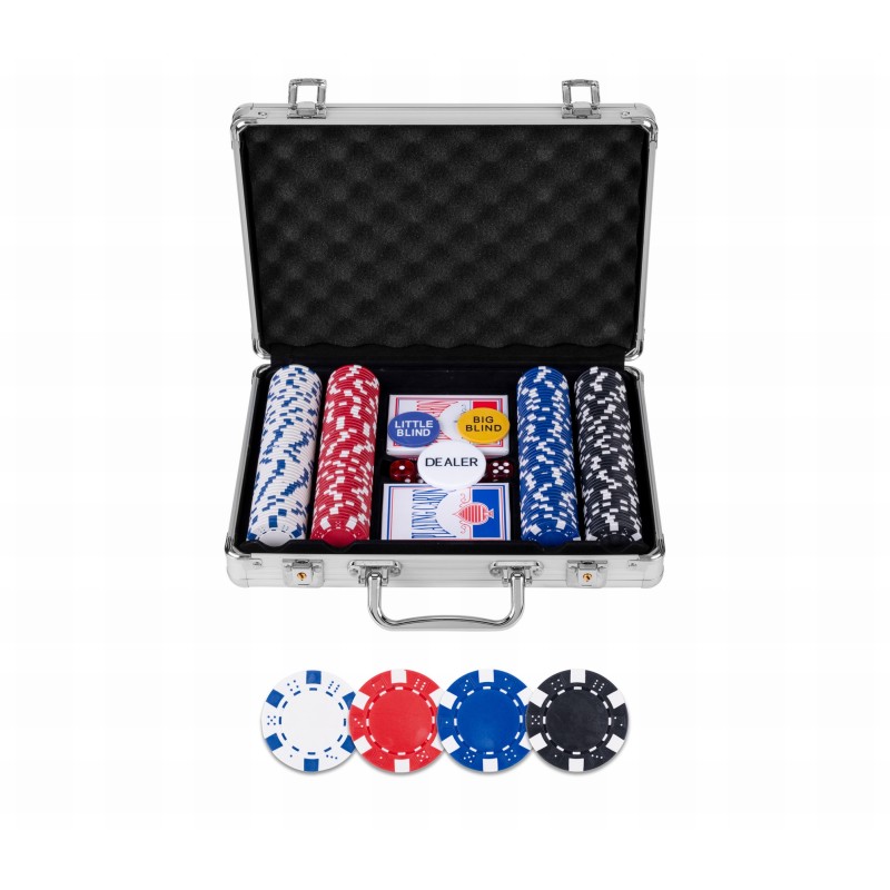 Mallette Poker Métal 200 Jetons