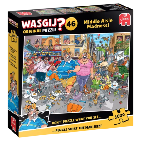 Puzzle 1000 pièces Wasgij n°46 : Frénésie D’achat Dans L’allée Centrale !