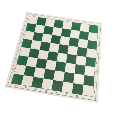 Echiquier Vinyle Pliant en 4 Vert - Cases 48 mm