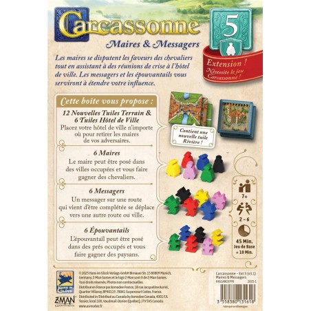 Carcassonne : Maires et Messagers - Extension 5