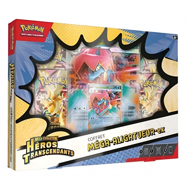 Coffret Pokemon Mega Roitiflam / Aligatueur ou Meganium